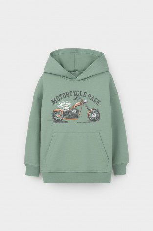 Толстовки для мальчика, артикул: К 302480, цвет: зеленый - 2 фото