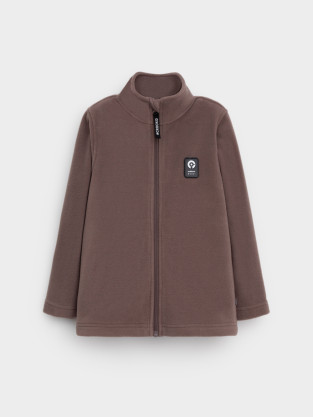 Куртка для мальчика, артикул: ФЛ 34025/6 ГР, цвет: коричневый - 2 фото