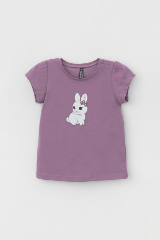 Футболка для девочки, артикул: КР 302384, цвет: бордовый - 2 фото