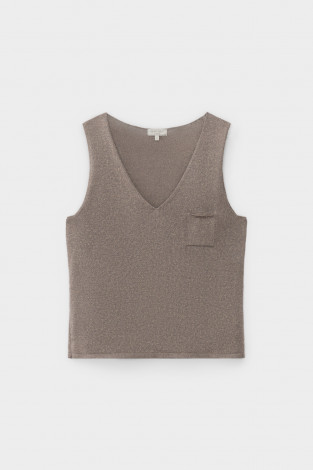 Майки женские для мам, артикул: ЕВ 30212, цвет: бежевый - 2 фото