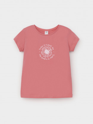Футболка для девочки, артикул: КП 302763, цвет: розовый - 2 фото