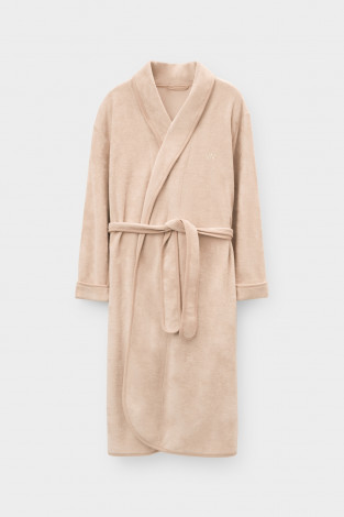 Халаты женские для мам, артикул: Е 50001/24, цвет: светло-бежевый - 2 фото