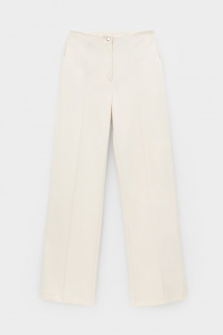 Брюки женские для мам, артикул: ЕВТ 4071, цвет: светло-бежевый - 2 фото