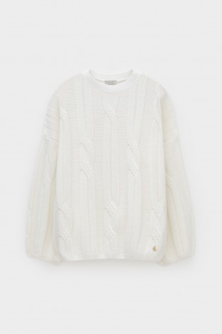 Джемперы женские для мам, артикул: ЕВ 30251/ш, цвет: белый - 2 фото