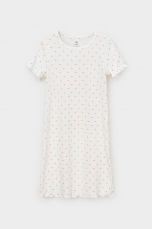 Ночная сорочка для девочки, артикул: К 1180/24, цвет: бежевый - 2 фото