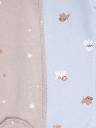 Комбинезон для новорожденных, артикул: К 6541-2уп, цвет: светло-серый5 - 2 фото