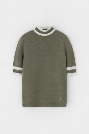 Джемперы женские для мам, артикул: ЕВ 30045/24ш, цвет: зеленый - 2 фото