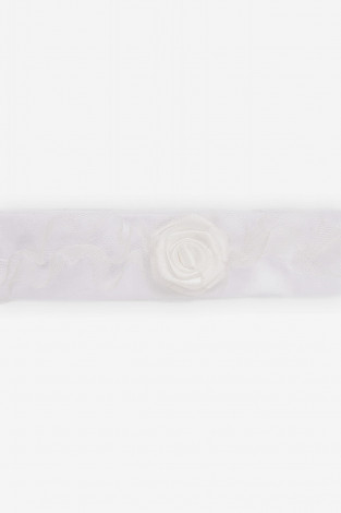 Повязка для девочки, артикул: К 8173, цвет: белый - 2 фото