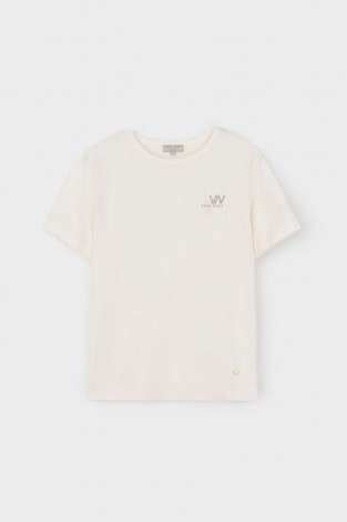 Футболки женские для мам, артикул: ЕВТ 3316, цвет: бежевый - 2 фото