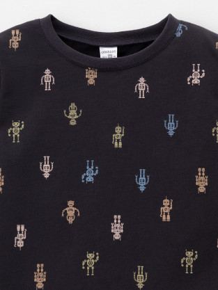 Пижама для мальчика, артикул: К 1561, цвет: темно-серый - 2 фото