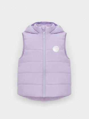Жилет для девочки, артикул: ВК 35010/5 ГР, цвет: фиолетовый - 2 фото