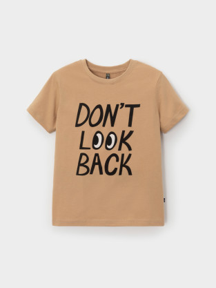 Футболка для мальчика, артикул: К 302704, цвет: бежевый - 2 фото