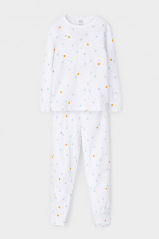 Пижама для девочки, артикул: КП 1552, цвет: белый - 2 фото