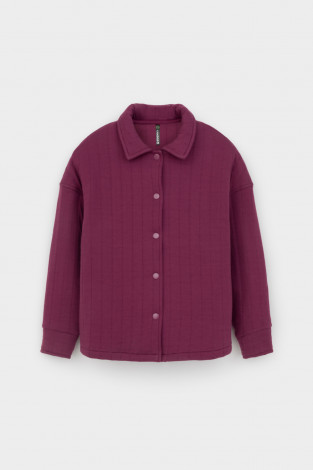 Рубашка для девочки, артикул: КР 302577, цвет: бордовый - 2 фото