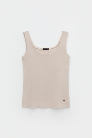 Майки женские для мам, артикул: ЕВТ 3224, цвет: бежевый - 2 фото