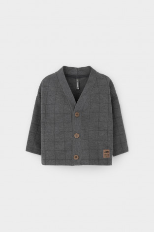 Жакет для мальчика, артикул: КР 302629, цвет: темно-серый - 2 фото
