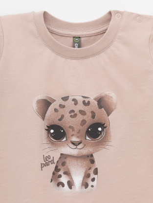 Футболка для девочки, артикул: КР 302860, цвет: бежевый - 2 фото