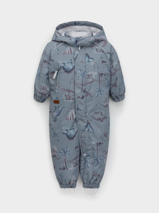 Комбинезоны утепленные для мальчика, артикул: ВК 60085/н/81 Ал, цвет: зеленый - 2 фото