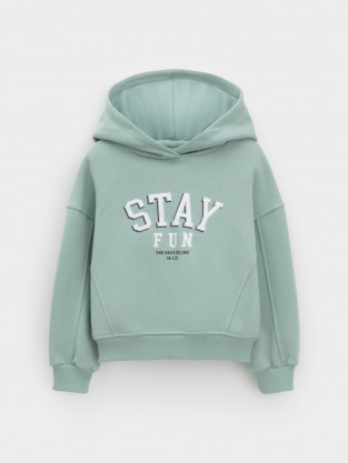 Худи для девочки, артикул: КР 302815, цвет: голубой - 2 фото