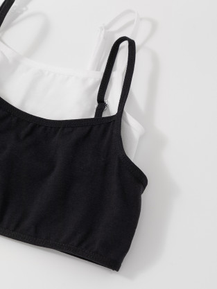 Майки для девочки, артикул: К 1197-2уп, цвет: белый - 2 фото