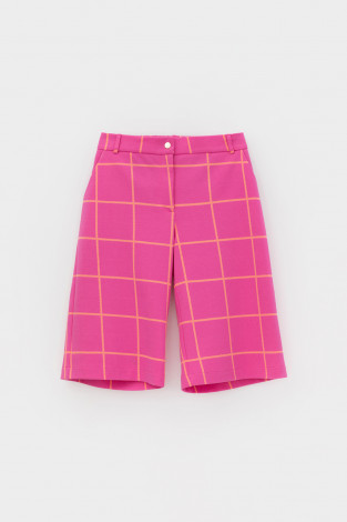 Шорты женские для мам, артикул: ЕВТ 4107, цвет: ярко-розовый - 2 фото