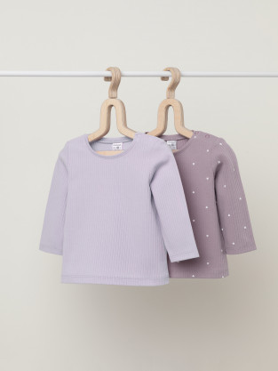 Джемпер для новорожденных, артикул: К 302520-2уп, цвет: фиолетовый - 2 фото