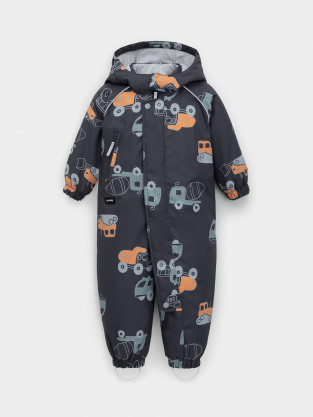 Комбинезоны утепленные для мальчика, артикул: ВК 60085/н/79 Ал, цвет: темно-серый - 2 фото