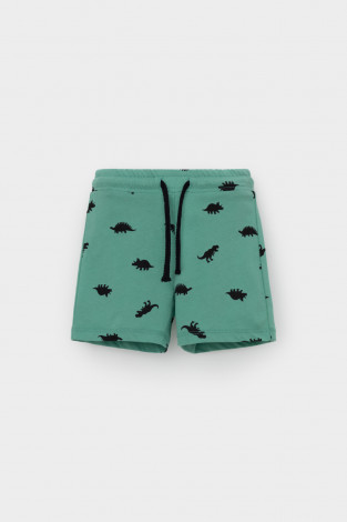 Шорты для мальчика, артикул: КР 400666, цвет: зеленый - 2 фото