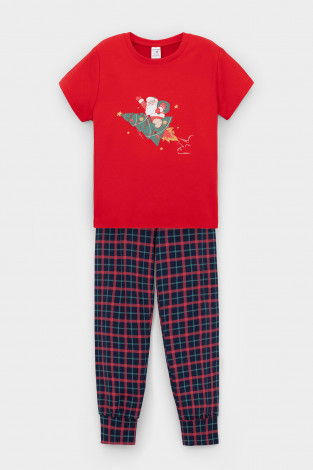 Пижама для мальчика, артикул: К 1554, цвет: красный - 2 фото
