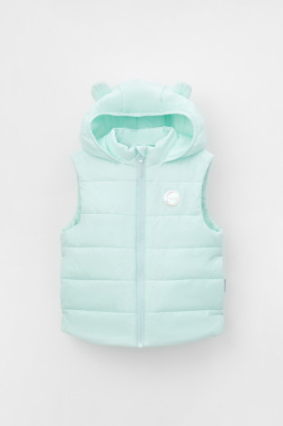 Жилет для девочки, артикул: ВК 35015/3 ГР, цвет: минт - 2 фото