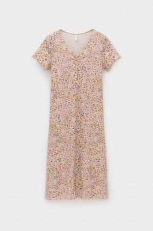 Сорочки ночные женские для мам, артикул: Е 10062, цвет: бежевый - 2 фото