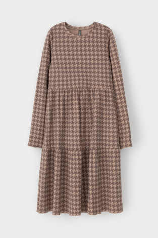 Платье для девочки, артикул: КР 5893, цвет: бежевый - 2 фото