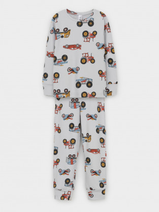 Пижама для мальчика, артикул: К 1552, цвет: светло-серый5 - 2 фото