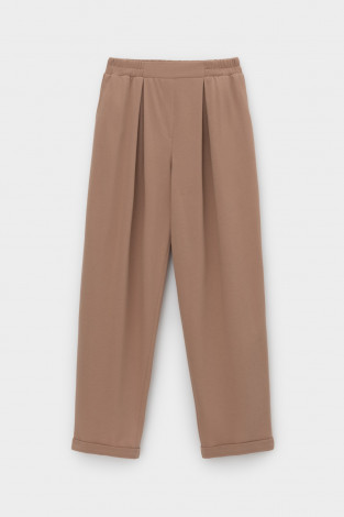 Брюки женские для мам, артикул: ЕВТ 4132, цвет: коричневый - 2 фото