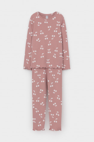 Пижама для девочки, артикул: К 1618, цвет: розовый - 2 фото