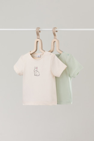 Футболка для новорожденных, артикул: К 302759-2уп, цвет: зеленый - 2 фото