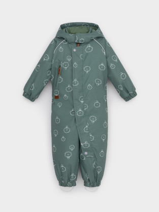 Комбинезоны утепленные для мальчика, артикул: ВК 60085/н/56 УЗГ, цвет: зеленый - 2 фото