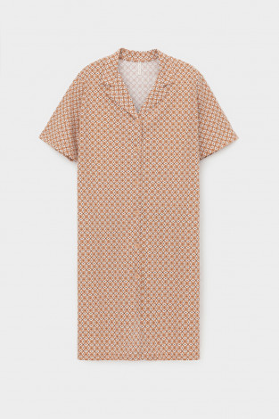 Халаты женские для мам, артикул: Е 50027, цвет: сахар - 2 фото