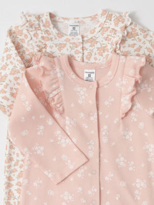 Комбинезон для новорожденных, артикул: К 6534-2уп, цвет: розовый - 2 фото