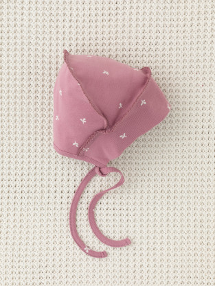 Шапочка ясельная для новорожденных, артикул: К 8176, цвет: розовый - 2 фото