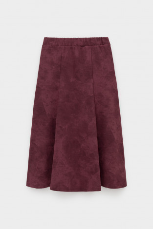 Юбки женские для мам, артикул: ЕВТ 7024, цвет: бордовый - 2 фото