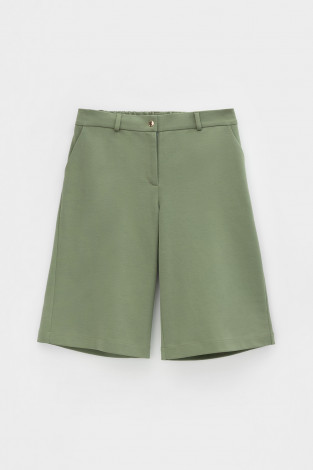 Шорты женские для мам, артикул: ЕВТ 4094, цвет: хаки - 2 фото