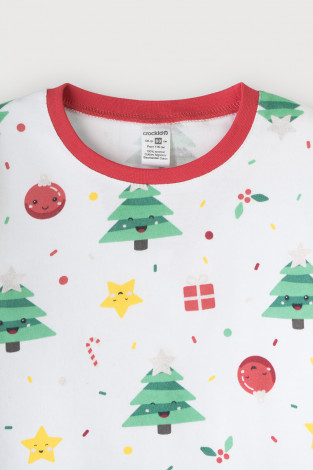 Пижама для девочки, артикул: К 1552, цвет: белый - 2 фото