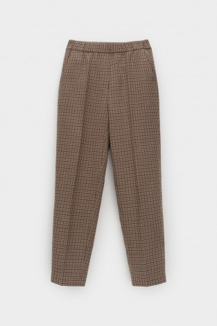 Брюки женские для мам, артикул: ЕТ 40022, цвет: коричневый - 2 фото