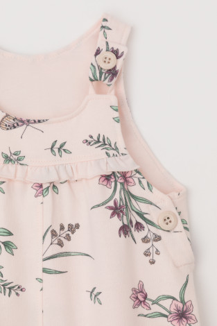 Полукомбинезон для девочки, артикул: КР 6546, цвет: розовый - 2 фото