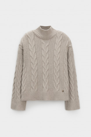 Джемперы женские для мам, артикул: ЕВ 30262/ш, цвет: бежевый - 2 фото