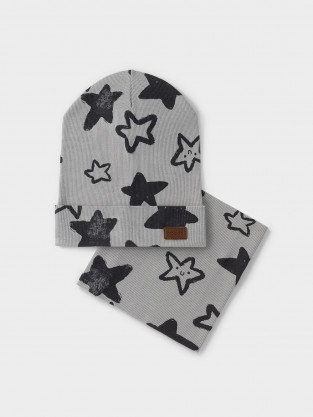 Шапка для мальчика, артикул: К 8171, цвет: серый - 2 фото