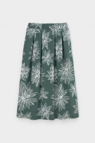 Юбки женские для мам, артикул: ЕВТ 7013, цвет: зеленый - 2 фото