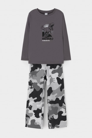 Пижама для мальчика, артикул: К 1600, цвет: темно-серый - 2 фото