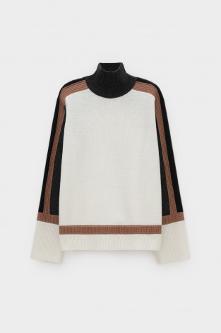 Джемперы женские для мам, артикул: ЕВ 30227/ш, цвет: бежевый - 2 фото